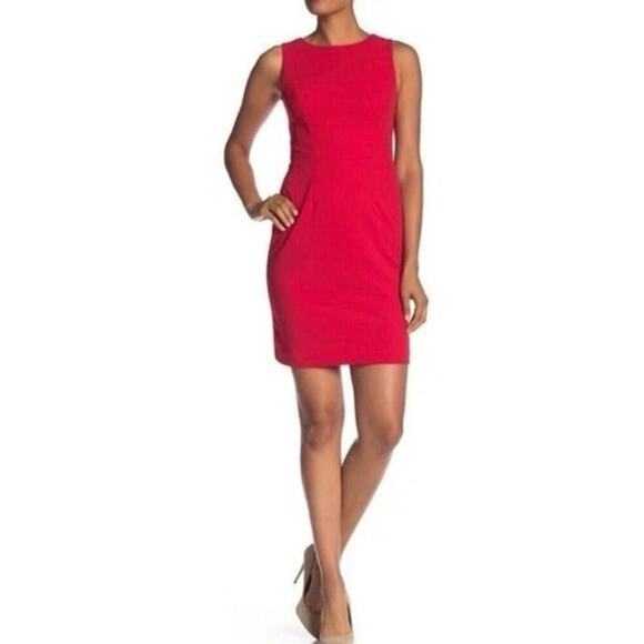 Betsey Johnson V-back with Cut-Out Back Mini Dress in Red Size 8 - Picture 5 of 7